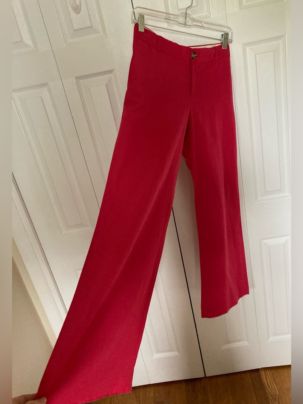 Banana Republic Red Linen Wide Leg Pants Size 4 / Runs Large ⭐️